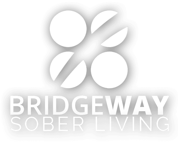 Bridgeway Sober Living logo with beautiful picture of lake Austin in the background and a few paragraphs with a message from Bridgeway.